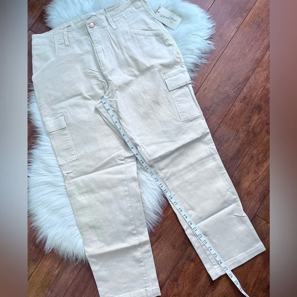 NWT Universal Thread™ High-Rise Slim Straight Jeans - Off-White- Size 12